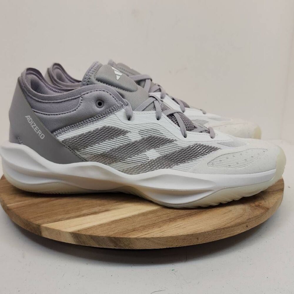 Size 11 - adidas Adizero Select 2.0 Low Cloud White Glory Grey